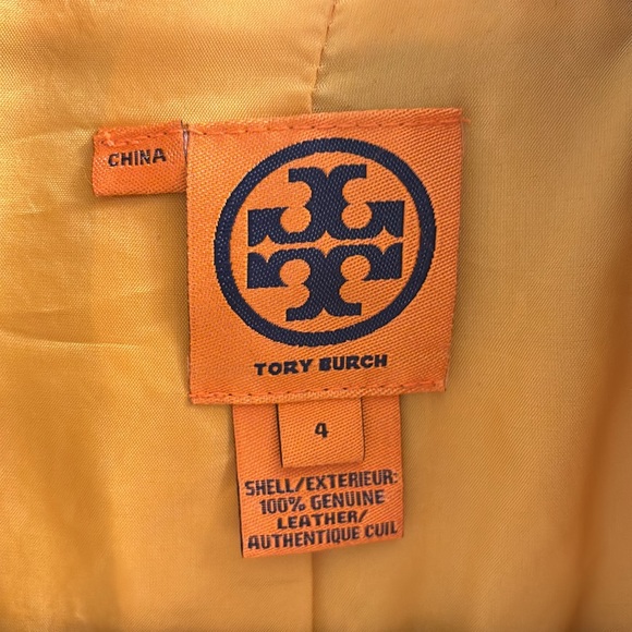 Tory Burch yellow leather jacket - Picture 3 of 4